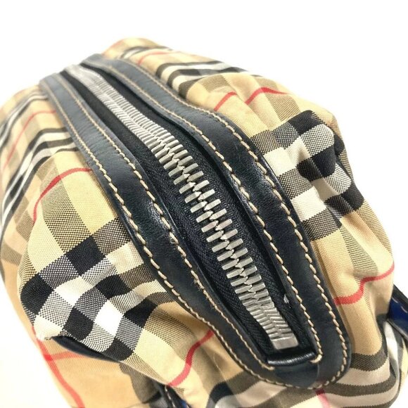BURBERRY Pouch check Clutch bag with handle - Picture 10 of 16